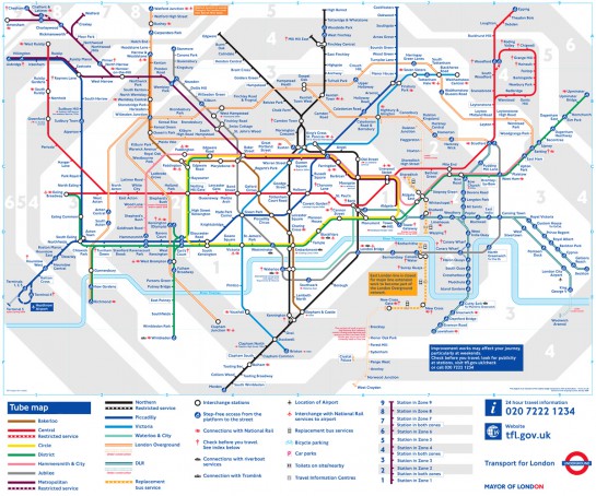 London metró térkép, London Underground - The Tube